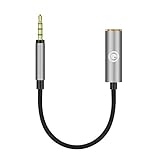 Geekria Apollo Cordon adaptateur femelle équilibré 4,4 mm vers mâle 2,5 mm 5 conducteurs Câble audio de conversion en alliage d'aluminium Câble de mise à niveau en fil polypropylène tressé 14 cm