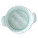 Luxshiny Plaque de Cuisson en Céramique Double Oreille Cuisson Cuisson Four Plongez Plat Plateau en Porcelaine Plateau D' étain pour La Cuisine à La Maison (Vert)