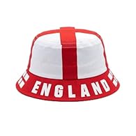 DESIGN: Classic bucket hat featuring England's iconic scheme with bold striped pattern perfect for showing national pride STYLE: Versatile sports fan hat suitable for both casual wear and supporting England at sporting events CONSTRUCTION: Durable fa...