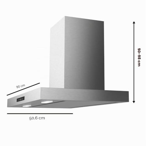 Campana extractora de 90 cm Cecotec para mantener tu cocina abierta libre de humos 2