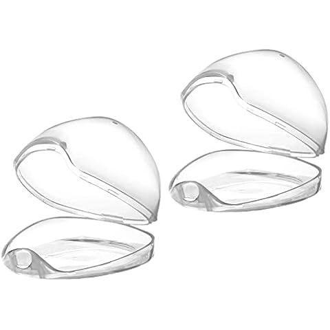Accmor Pacifier Case, Pacifier Holder Case, Pacifier Container for Travel, BPA Free, Transparent, 2 Pack Cover