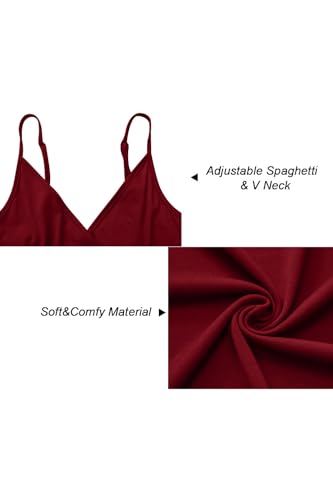 Image of Newshows Women's 2026 Lightweight Summer Wedding Guest Beach Vacation Casual V Neck Split Flowy Maxi Dress