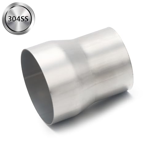 Image of A-KARCK Exhaust Adapter Connector 3 inch OD to 3.5 inch OD, Exhaust Pipe Reducer 4 inch Overall Length 304 Stainless Steel