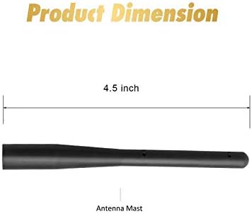 KSaAuto 4.5 Inch Short Stubby Antenna Replacement for Harley Davidson Motorcycle Antenna Accessories(1998-2023)