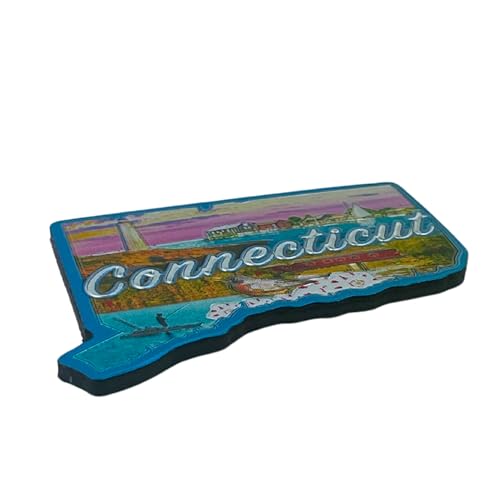 Imán Decorativo Estado Connecticut 2 Pulgadas miniatura 2