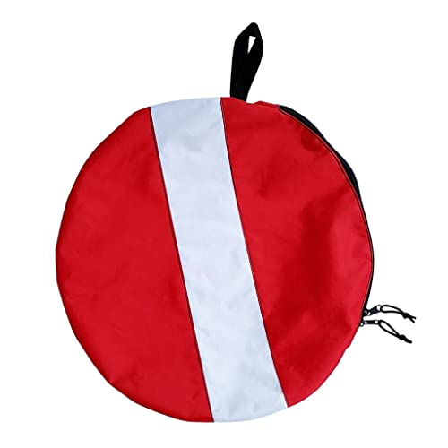 Lljsszr Dive Flag Zipper Scuba Diving Snorkeling Hose Regulator Zip Gear Pouch