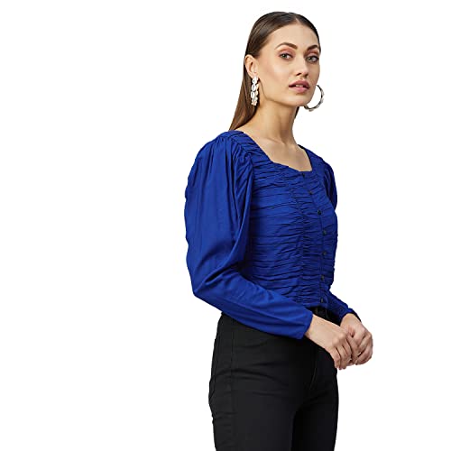 Image of Rare Women's Solid Regular Fit Blouse