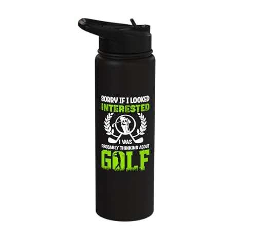 Thinking About Golf Golfer Golfers Player Sport Golfing Stainless Steel
