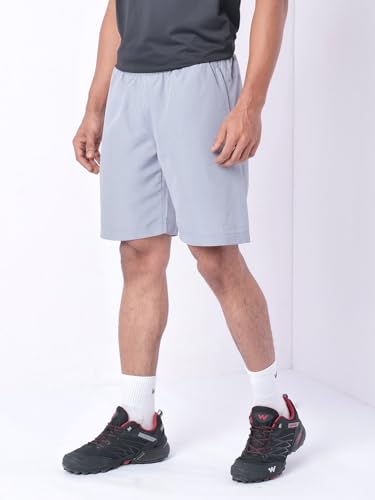 Image of Wildcraft Men's Solid Regular Fit Shorts| Mid Waist with Adjustable Drawcord