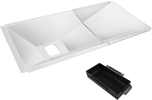 Denmay Bac à graisse universel, avec bac de récupération, bac d'égouttement réglable pour barbecue à gaz 3/4/5 brûleurs de Charbroil, Dyna Glo, Nexgrill, Kenmore...