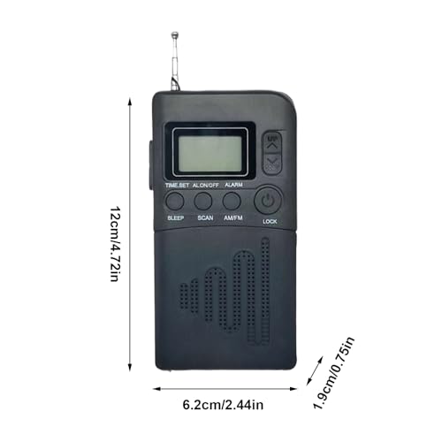 Radio de poche écran LCD numérique récepteur transistor compact - 5