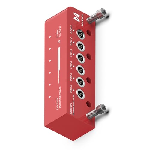 JINQIGG Localizador de pozos de perforación redonda central de barra de perforación herramienta de mano para accesorios de fabricación de modelos de pasatiempos herramienta de perforación redonda