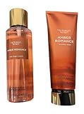 Victoria's Secret Amber Romance Fragrance Mist and Body Lotion Gift Set (Amber Romance)