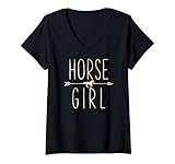 Photo Gallery horse girl funny farm - costume da donna equestrian horseback riding gift maglietta con collo a v Photo Gallery horse girl funny farm - costume da donna equestrian horseback riding gift maglietta con collo a v