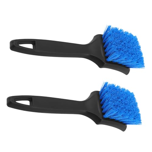 VINTORKY 2個 車輪とヤの洗浄になヤブラシ 持ちやすいグリップと吊り下げ付きでコンパクト収納可能 実用的で なカークリーニングツール