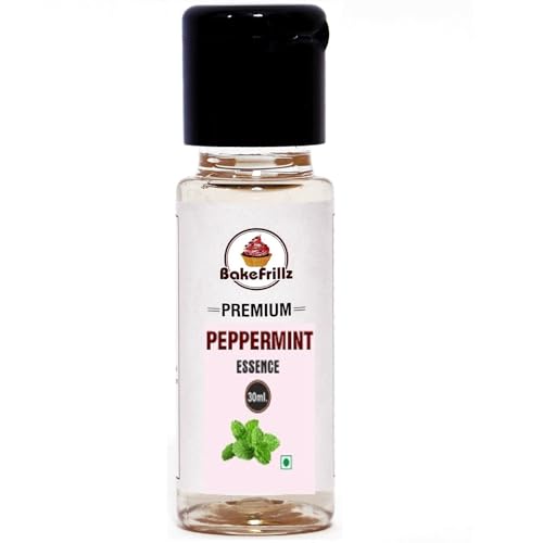 Image of Bakefrillz Food Flavour Essence for Cake Baking, Ice creams, puddings, cookies, essence for cake making, 30 ml (Peppermint)