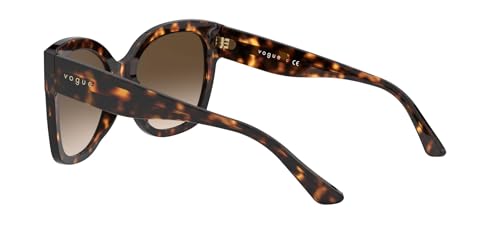 Image of Vogue Eyewear Women Gradient Brown Lens Pillow Sunglasses - 0VO5338SW6561354