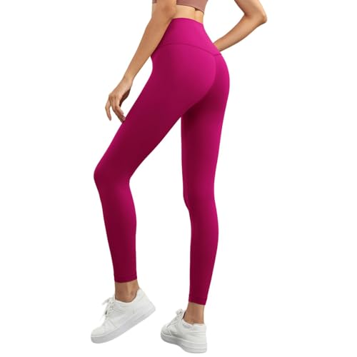 Leggings pantalons de yoga taille haute stretch avec poches femme XL