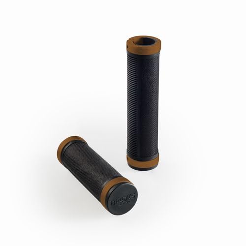 Brooks England BROOKS(�u���b�N�X) ���o�[�ɃR�b�g�������������O���b�v CAMBIUM RUBBER GRIP 130MM �u���b�N/�I�����W �y���{���K�i�z