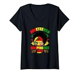 Women's Juneteenth Celebrating 2026 Since 1865 Celebrate Juneteenth V-Neck T-Shirt