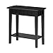 Convenience Concepts Dennis End Table with Shelf, Black