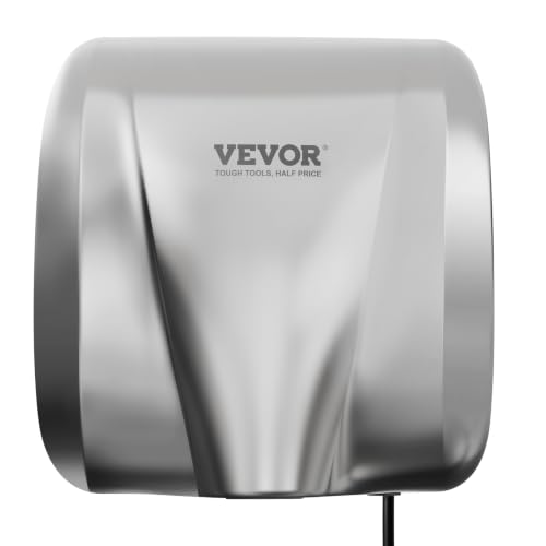 VEVOR Heavy Duty Commercial Hand Dryer, 1300W Automatic...