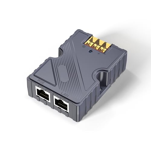 XLTTYWL Starlink PoE-injektor – 150 W GigE passiv ABS-överspännings- och ESD-skydd med höghastighetsnätverk, perfekt för Starlink Internetkit satellit (V2/Gen 3 Starlink Poe)
