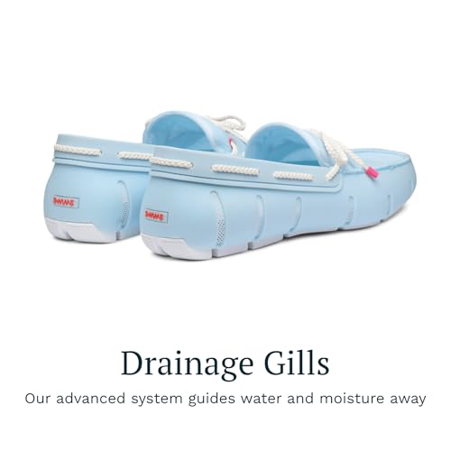 Image of SWIMS Braided Lace Loafer for Men, Breathable Slip On Water Friendly Driving Shoe, Lightweight Mesh Upper, Drainage Sole