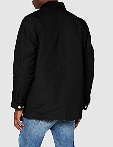 Carhartt Herren Loose Fit Firm Duck Blanket-Lined Arbeitsjacke, Schwarz, XL