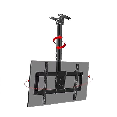 Soporte de Techo Ajustable for TV, Soporte Giratorio de 360 Grados for TV LCD, Compatible con televisores de 37 a 85 Pulgadas, VESA máx. 600 x 400 mm, con Capacidad de Carga de 176 LB.