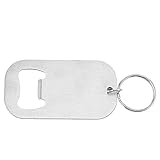Wandmontierter Flaschenöffner 2PCS Kreativer Edelstahl Einfacher Getränkeöffner Schlüsselanhänger Bier (B, 7cm x3.8cm)
