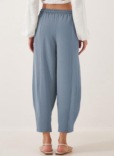 Image of EVALESS Women's High Waisted Wide Leg Palazzo Trousers