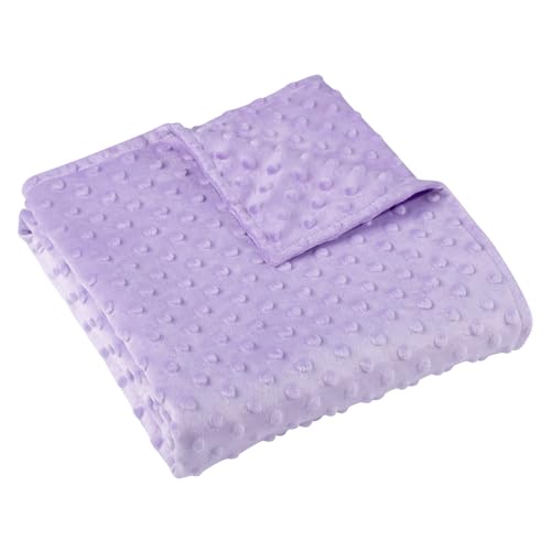 Image of SWESEN Baby Blanket for Girls, Soft Crib Blanket 30 x 40 Inch, Newborn Blankets for Nursery, Stroller, Toddler Bed, Carseat, Double Layer, Purple
