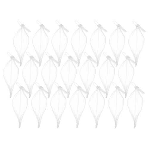 NUOBESTY Bolsas de Red para Canicas 100 Unidades 25 Cm de Malla de Fibra de Vidrio Color Claro con Cierre, Bolsa de Almacenamiento Multiusos para Juguetes y Objetos Pequeños Hogar