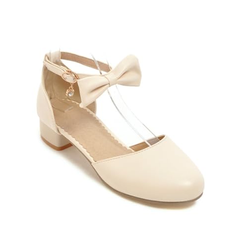 Flower Girls Heels Dress Shoes Kids Closed Toe Bow Ankle Strap Mary Jane Sandals Toddler Wedding Party Shoes4