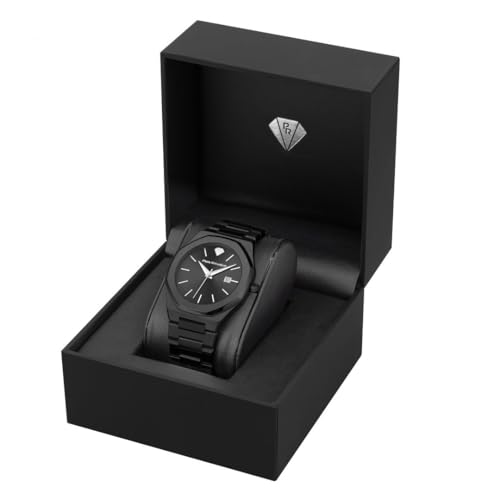 Men’s Luxury Watch PR5426 – Black Stainless Steel Quartz, 41mm, 5ATM Water Resistant, Scratch-Resistant Mineral Glass - Image 6
