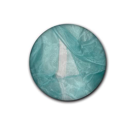 New Star Fabrics Aqua Sheer Organza Fabric - 10 Yards - Silky, Shiny Perfect for Wedding Dresses, DIY Crafts, Party Decor, and Home Decoration