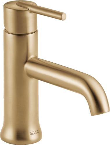 Image of Delta Faucet 559LF-CZMPU Trinsic, Single Hole-Single Handle, 4-Inch plate /metal pop-up, Champagne Bronze