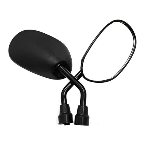 Rétroviseur M8 universel convexe pour moto et scooter | Paire de miroirs latéraux noirs