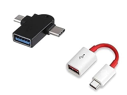 One Plus USB Type C OTG Adapter USB Mouse, Pendrive Connector & 2in1 OTG Adapter, USB 3.0 Female to Micro-USBConnector Aluminium High Speed Data OTG for All Type-C Smartphone & All Android Mobiles (B0DH3V2R4D) Amazon Price History, Amazon Price Tracker