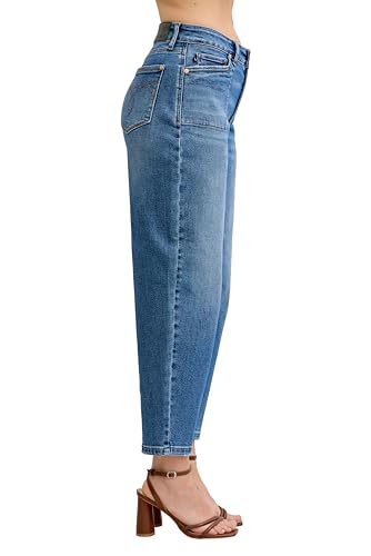 Judy Blue Womens Jeans - High Waisted Soft Barrel Stitch Thru Pocket3