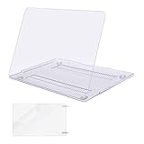 MOSISO Compatible with MacBook Pro 13 inch Case 2016-2020 Release A2338 M1 A2289 A2251 A2159 A1989 A1706 A1708 with/Without Touch Bar, Plastic Hard Shell Case Cover & Screen Protector, Crystal Clear