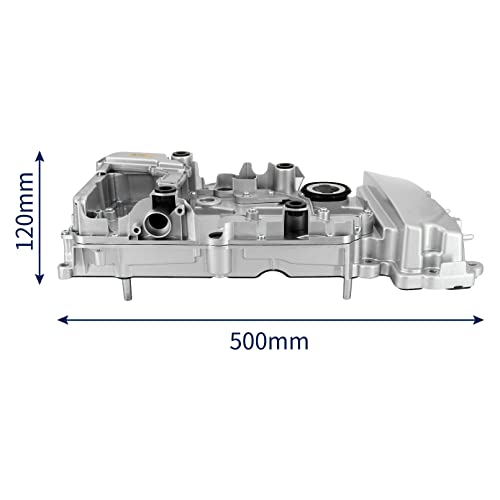 Image of Upgraded Aluminum Valve Cover with Gaskets Compatible with Merce-des-Benz C200 C250 E250 SLK200 SLK250, OE# A2710101730 2710101730