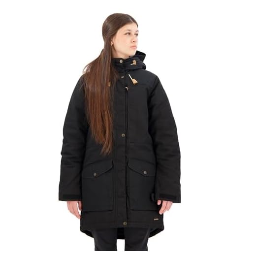 Fjallraven dam singi ull vadderad parkas W sportjacka, svart, XS