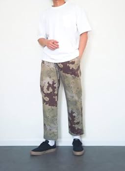 Amazon.co.jp: GU限定ミリタリーイージーパンツ Lデザート