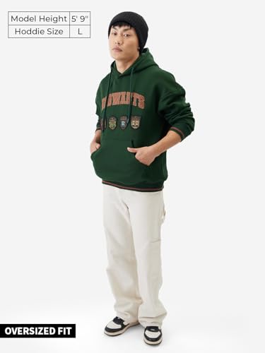 Image of The Souled Store Harry Potter: The Houses Men Oversized Hoodies
