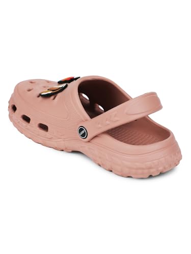 Image of Liberty A-HA PRL-4 Kids Clogs for Boys & Girls | Lightweight Slip-On Clogs - Black, Navy Blue & Peach| Durable & Soft EVA Sole | Comfortable & Breathable Sandals for Walking - Cushioned Footbed
