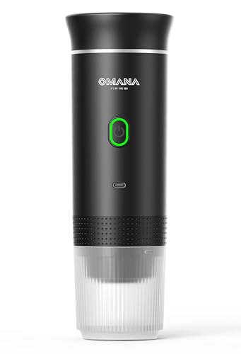 OMANA Mini cafetera eléctrica portátil tres en uno compatible con Nespresso y Dolce Gusto Capsule, café ritual automático 3 en 1