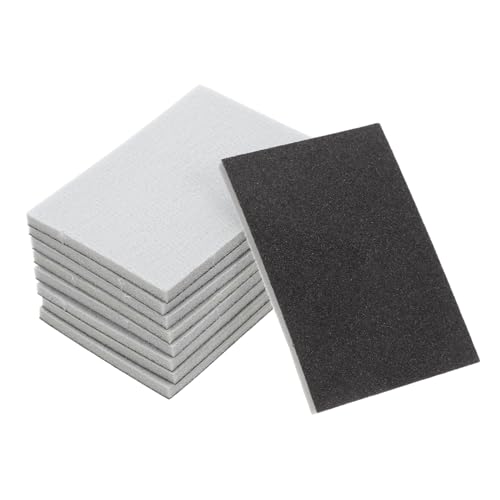 SOLUSTRE Sanding Paper Sponge Pads 9pcs Multi-Purpose Sanding Pads for Wood Metal Painted Surfaces Polishing