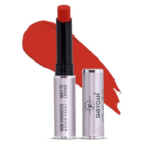 Image of Shryoan Velvety Matte Non-Transfer Lipstick I Long Lasting Stay with Non-Transfer Formula | Smudge & Water Proof (3.5 gm)